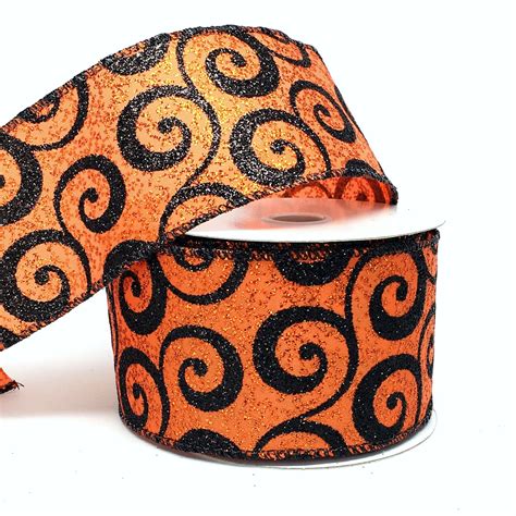 wired ribbon halloween|halloween craft ribbon.